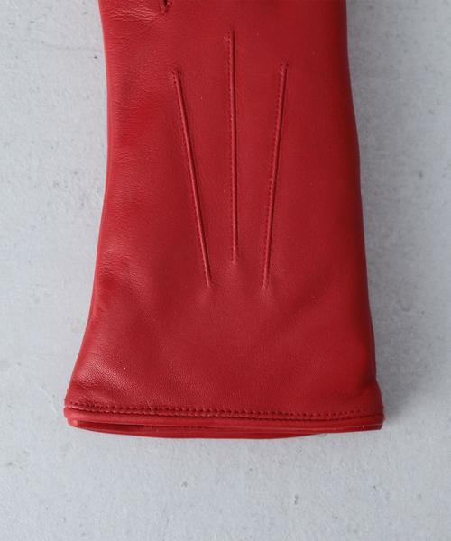 DENTS（デンツ）の「＜DENTS＞SHEEP RABBIT FUR GLOVE/ｸﾞﾛｰﾌﾞ◆（手袋・レディース・ダークグレー/ブラウン/レッド/ブラック・FREE）」の8枚目の写真