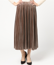 VENCEEXCHANGE | ＊ベロアプリーツスカート                   (スカート)