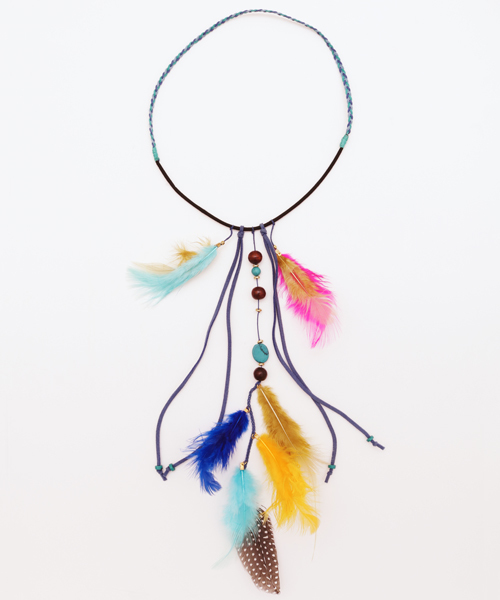 チャイハネ（チャイハネ）の「【チャイハネ】フェザーヒッピーバンド ヘッドアクセサリー（ヘアバンド・レディース・カラフル/ナチュラル・FREE）」の10枚目の写真