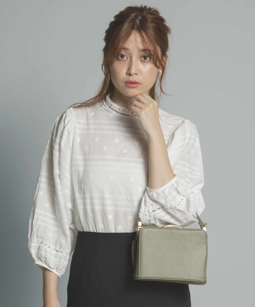 PLAIN CLOTHING（プレーンクロージング）の「ミニスクエアショルダーバッグ【PLAIN CLOTHING】（ショルダーバッグ・レディース・ベージュ/ピンク/ブラック/カーキ・FREE）」の9枚目の写真