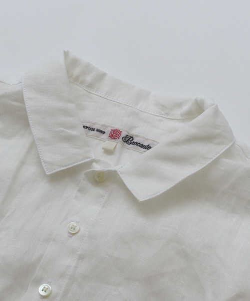 Brocante（ブロカント）の「[Brocante / ブロカント]　デミリンネルシャツ（シャツ/ブラウス・レディース・ホワイト/オレンジ/ベージュ/ネイビー・2/3）」の17枚目の写真