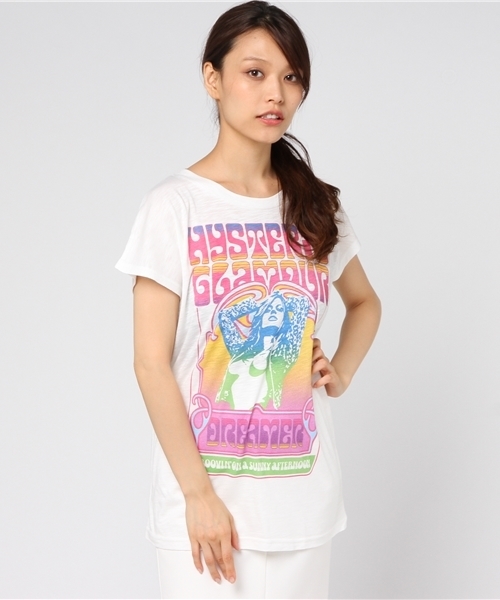 HYSTERIC GLAMOUR(ヒステリックグラマー)の「DREAMER プリント ビッグTシャツ(Tシャツ/カットソー・レディース・ホワイト・FREE)」の2枚目の写真