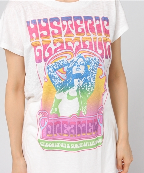 HYSTERIC GLAMOUR(ヒステリックグラマー)の「DREAMER プリント ビッグTシャツ(Tシャツ/カットソー・レディース・ホワイト・FREE)」の8枚目の写真