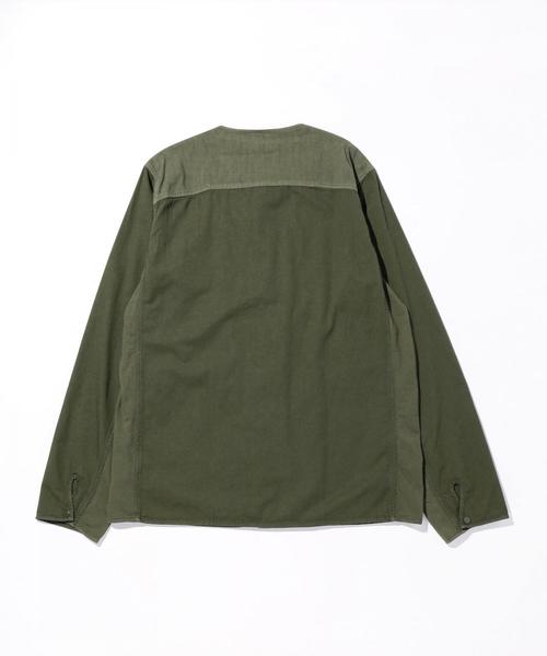 Folk(フォーク)の「<Folk> COMBINATION POP STUD SHIRT/シャツ ◆(シャツ/ブラウス・メンズ・オリーブ/ネイビー・2/3)」の11枚目の写真