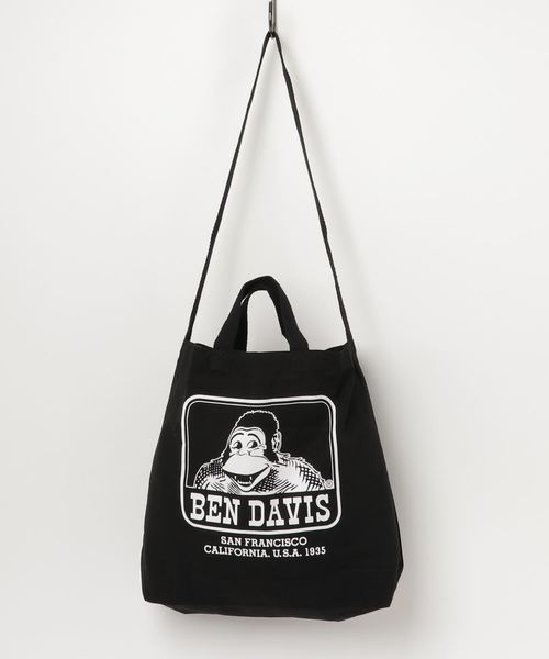 BEN DAVIS(ベンデイビス)の「WEGO/BEN DAVISショルダートートバッグ(トートバッグ・メンズ・その他1/その他2/その他3/ブラック/ネイビー・FREE)」の13枚目の写真