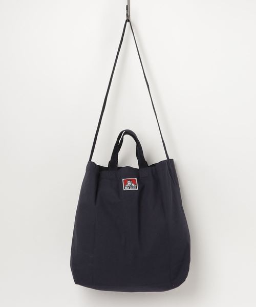 BEN DAVIS(ベンデイビス)の「WEGO/BEN DAVISショルダートートバッグ(トートバッグ・メンズ・その他1/その他2/その他3/ブラック/ネイビー・FREE)」の6枚目の写真