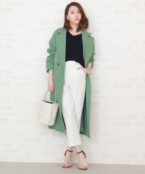 N.（N. Natural Beauty Basic）（エヌエヌナチュラルビューティーベーシック）の「ハイゲージアゼＶネックニット（ニット/セーター・レディース・ホワイト/イエロー/ピンク/ブルー/ネイビー・MEDIUM）」の18枚目の写真