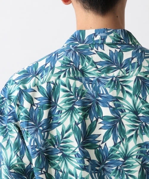 レイジーブルー シャツ ラグイージー/レギュラーカラーオーバーサイズクリーンシャツ