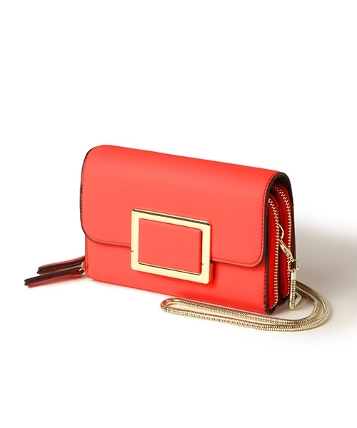 Andemiu（アンデミュウ）の「スクエアオサイフショルダーバッグ797356（ショルダーバッグ・レディース・ネイビー/オフホワイト/レッド・FREE）」の3枚目の写真
