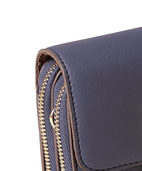 Andemiu（アンデミュウ）の「スクエアオサイフショルダーバッグ797356（ショルダーバッグ・レディース・ネイビー/オフホワイト/レッド・FREE）」の7枚目の写真