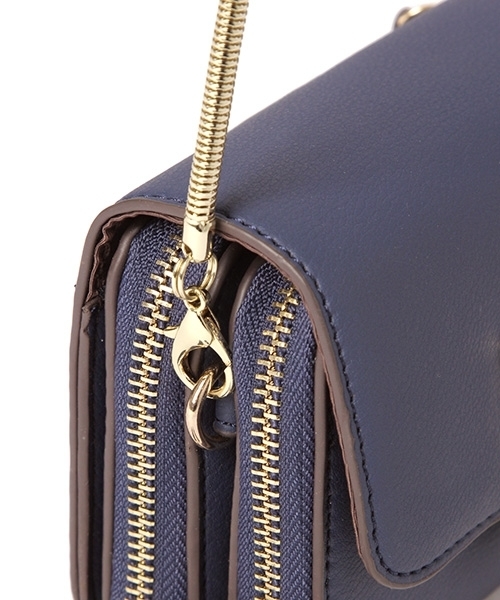 Andemiu（アンデミュウ）の「スクエアオサイフショルダーバッグ797356（ショルダーバッグ・レディース・ネイビー/オフホワイト/レッド・FREE）」の13枚目の写真