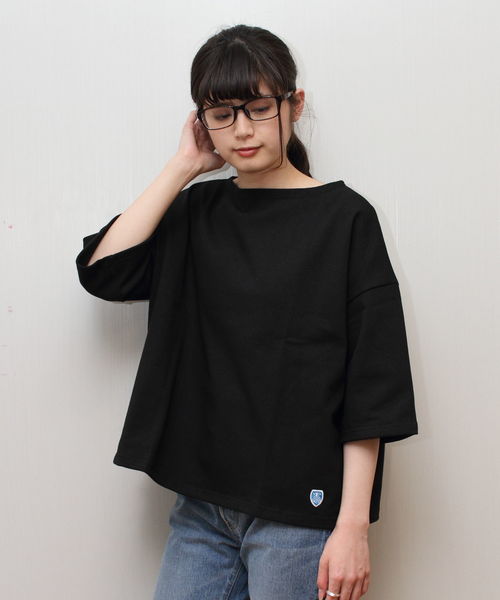 ORCIVAL（オーシバル）の「ORCIVAL/  オーシバル 　ドロップショルダーバスクシャツ #B429（Tシャツ/カットソー・レディース・ブラック/ネイビー/ナチュラル/グレー/ホワイト/ライトグレー/ベージュ/チャコールグレー・1）」の4枚目の写真
