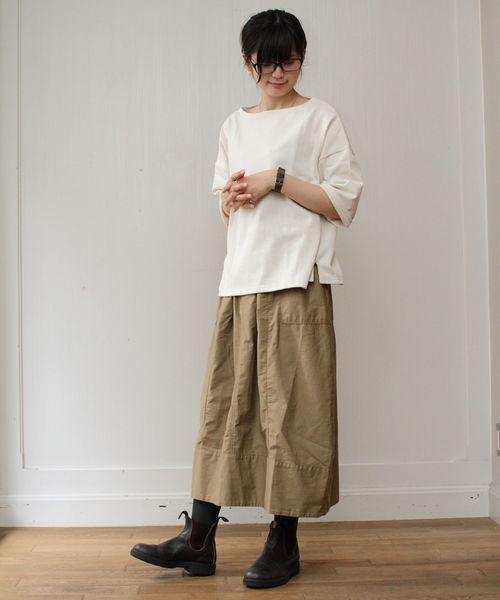 美品　オーシバル　ドロップショルダーバスクシャツ セール】ORCIVAL/ オーシバル ドロップショルダーバスクシャツ