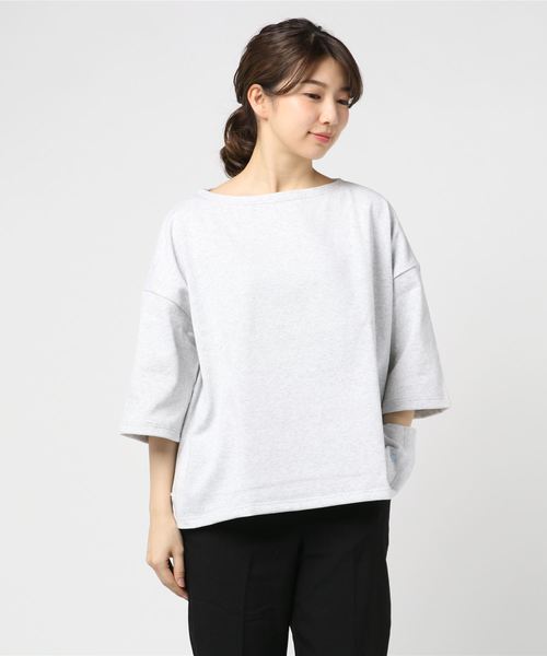 ORCIVAL（オーシバル）の「ORCIVAL/  オーシバル 　ドロップショルダーバスクシャツ #B429（Tシャツ/カットソー・レディース・ブラック/ネイビー/ナチュラル/グレー/ホワイト/ライトグレー/ベージュ/チャコールグレー・1）」の11枚目の写真
