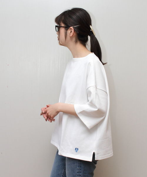 ORCIVAL（オーシバル）の「ORCIVAL/  オーシバル 　ドロップショルダーバスクシャツ #B429（Tシャツ/カットソー・レディース・ブラック/ネイビー/ナチュラル/グレー/ホワイト/ライトグレー/ベージュ/チャコールグレー・1）」の15枚目の写真