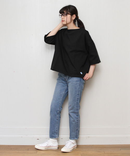 ORCIVAL（オーシバル）の「ORCIVAL/  オーシバル 　ドロップショルダーバスクシャツ #B429（Tシャツ/カットソー・レディース・ブラック/ネイビー/ナチュラル/グレー/ホワイト/ライトグレー/ベージュ/チャコールグレー・1）」の17枚目の写真