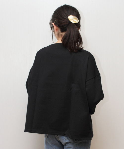 ORCIVAL（オーシバル）の「ORCIVAL/  オーシバル 　ドロップショルダーバスクシャツ #B429（Tシャツ/カットソー・レディース・ブラック/ネイビー/ナチュラル/グレー/ホワイト/ライトグレー/ベージュ/チャコールグレー・1）」の18枚目の写真