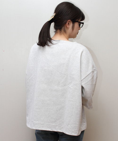 ORCIVAL（オーシバル）の「ORCIVAL/  オーシバル 　ドロップショルダーバスクシャツ #B429（Tシャツ/カットソー・レディース・ブラック/ネイビー/ナチュラル/グレー/ホワイト/ライトグレー/ベージュ/チャコールグレー・1）」の21枚目の写真
