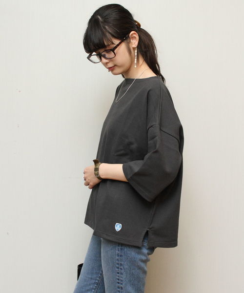 美品 オーシバル ドロップショルダーバスクシャツ セール】ORCIVAL/ オーシバル ドロップショルダーバスクシャツ