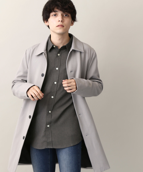 MONO-MART（モノマート）の「ポリトロリラックスレギュラーカラーL/Sシャツ（シャツ/ブラウス・メンズ・チャコールグレー/ブラック/ネイビー/ダークパープル/ライトベージュ/ダークベージュ/テラコッタ・M/L/XL）」の22枚目の写真