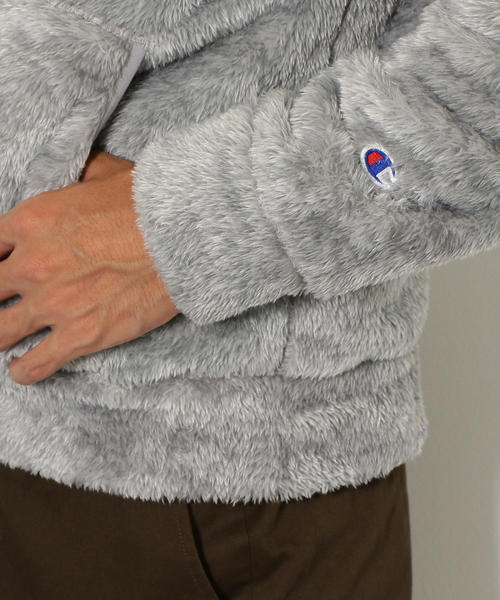 Champion（チャンピオン）の「【WEB限定】[チャンピオン]★★ Champion S/フリース ジップ ステン ジャケット / パーカー（ブルゾン・メンズ・ブラック/コバルトブルー/グレー・L/M/XL）」の6枚目の写真