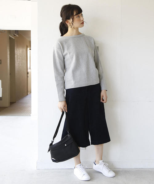 coen（コーエン）の「コーデュロイミディワイドパンツ（その他パンツ・レディース・ネイビー/ナチュラル・SMALL/MEDIUM/LARGE）」の5枚目の写真