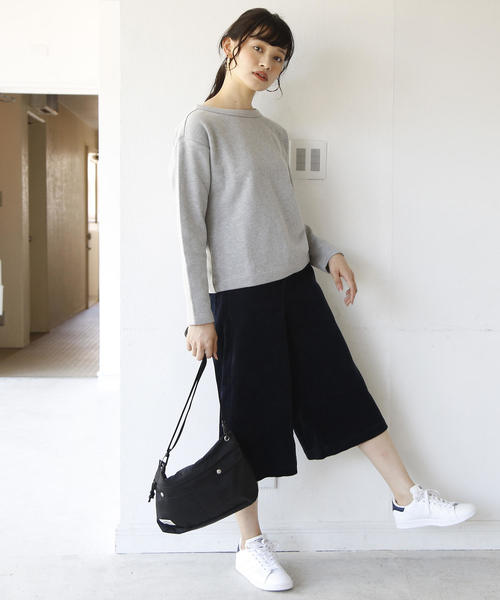 coen（コーエン）の「コーデュロイミディワイドパンツ（その他パンツ・レディース・ネイビー/ナチュラル・SMALL/MEDIUM/LARGE）」の4枚目の写真