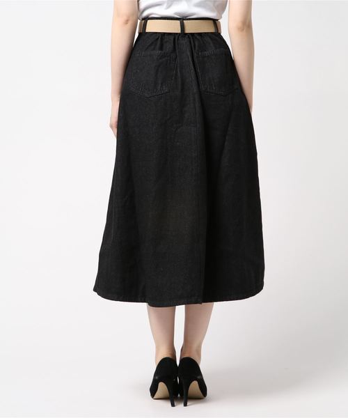 archives（アルシーヴ）の「前釦サーキュラーデニムスカート（デニムスカート・レディース・ブラック/ネイビー/ロイヤルブルー・MEDIUM）」の5枚目の写真