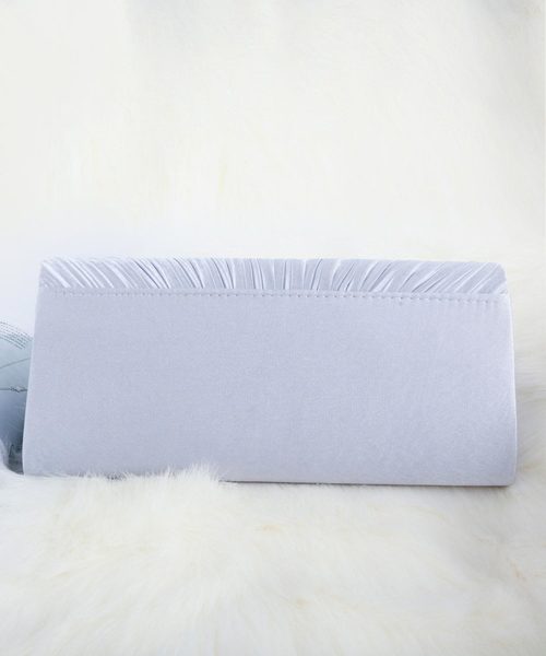 DRESS STAR（ドレス スター）の「パールビジューラディアルサテンプリーツバッグ（クラッチバッグ・レディース・ブラック/シャンパン/シルバー・フリー）」の14枚目の写真