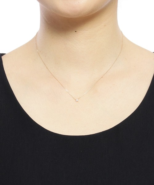 K10ダイヤモンド爪留めネックレス（ネックレス）｜COCOSHNIK（ココシュ