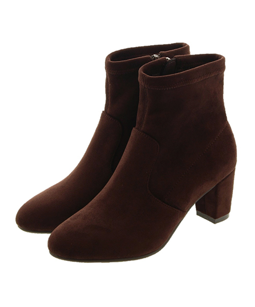 JELLY BEANS（ジェリービーンズ）の「ストレッチショートブーツ(141-7394)JELLY BEANS(ジェリービーンズ)（ブーツ・レディース・ダークブラウン/グリーン/ブラック/ブラック系その他・S/M/L/LL）」の4枚目の写真