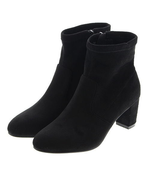 JELLY BEANS（ジェリービーンズ）の「ストレッチショートブーツ(141-7394)JELLY BEANS(ジェリービーンズ)（ブーツ・レディース・ダークブラウン/グリーン/ブラック/ブラック系その他・S/M/L/LL）」の2枚目の写真