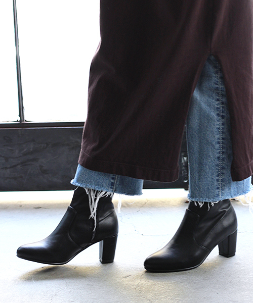 JELLY BEANS（ジェリービーンズ）の「ストレッチショートブーツ(141-7394)JELLY BEANS(ジェリービーンズ)（ブーツ・レディース・ダークブラウン/グリーン/ブラック/ブラック系その他・S/M/L/LL）」の19枚目の写真