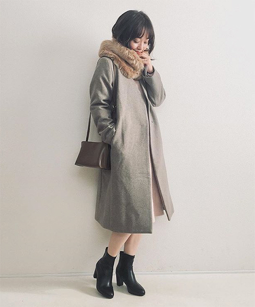 JELLY BEANS（ジェリービーンズ）の「ストレッチショートブーツ(141-7394)JELLY BEANS(ジェリービーンズ)（ブーツ・レディース・ダークブラウン/グリーン/ブラック/ブラック系その他・S/M/L/LL）」の6枚目の写真