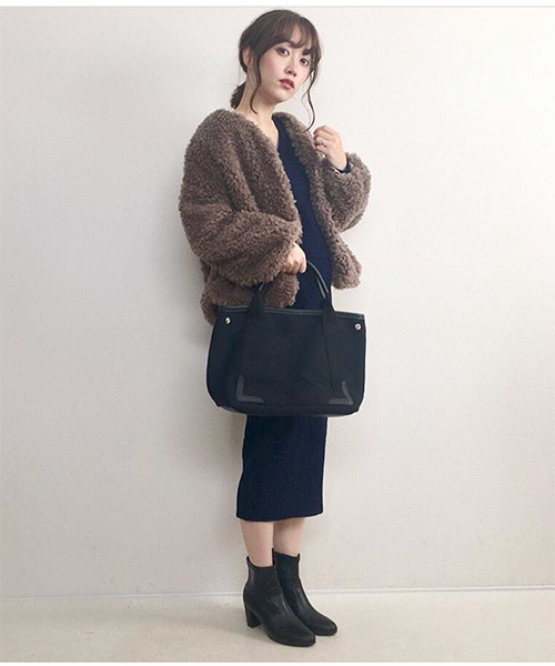 JELLY BEANS（ジェリービーンズ）の「ストレッチショートブーツ(141-7394)JELLY BEANS(ジェリービーンズ)（ブーツ・レディース・ダークブラウン/グリーン/ブラック/ブラック系その他・S/M/L/LL）」の21枚目の写真