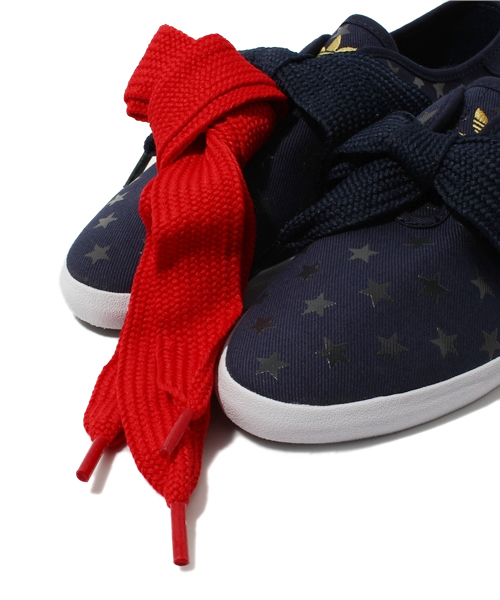 WHO'S WHO gallery（フーズフーギャラリー）の「【adidas】RELACE LOW（スニーカー・レディース・ブラック/ネイビー/ホワイト・23.5cm/24.5cm）」の12枚目の写真