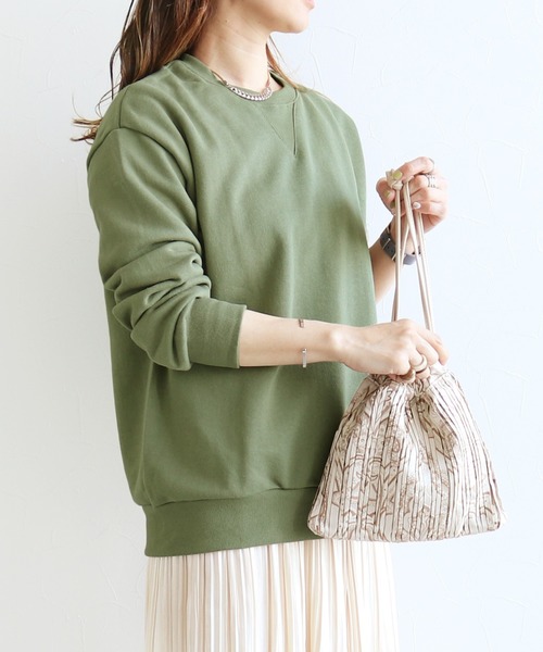 reca（レカ）の「シンプル無地スウェット（スウェット・レディース・ベージュ/カーキ/ラベンダー/ピンク/グレー/ホワイト系その他/ブラウン/モカ/オフホワイト/ピンク系その他・FREE）」の9枚目の写真