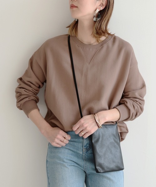 reca（レカ）の「シンプル無地スウェット（スウェット・レディース・ベージュ/カーキ/ラベンダー/ピンク/グレー/ホワイト系その他/ブラウン/モカ/オフホワイト/ピンク系その他・FREE）」の7枚目の写真