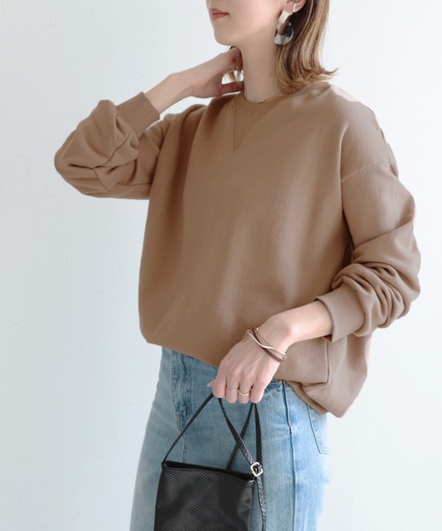 reca（レカ）の「シンプル無地スウェット（スウェット・レディース・ベージュ/カーキ/ラベンダー/ピンク/グレー/ホワイト系その他/ブラウン/モカ/オフホワイト/ピンク系その他・FREE）」の20枚目の写真