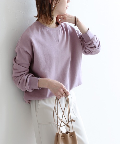 reca（レカ）の「シンプル無地スウェット（スウェット・レディース・ベージュ/カーキ/ラベンダー/ピンク/グレー/ホワイト系その他/ブラウン/モカ/オフホワイト/ピンク系その他・FREE）」の22枚目の写真