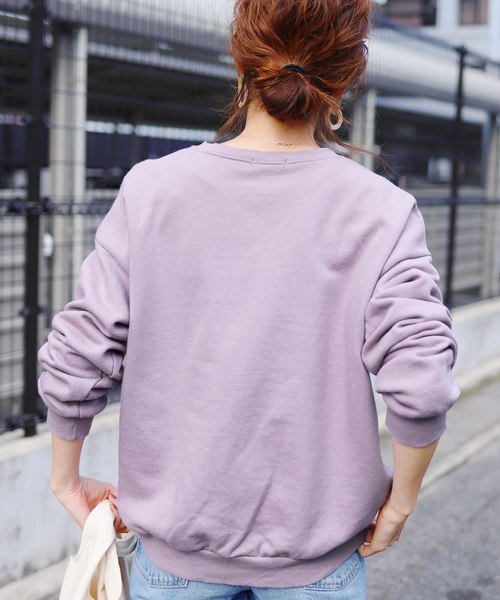 reca（レカ）の「シンプル無地スウェット（スウェット・レディース・ベージュ/カーキ/ラベンダー/ピンク/グレー/ホワイト系その他/ブラウン/モカ/オフホワイト/ピンク系その他・FREE）」の11枚目の写真