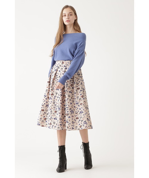 JILL STUART（ジルスチュアート）の「◆メルカシミヤオフショルニット（ニット/セーター・レディース・グレー/パープル/ブルー・FREE）」の4枚目の写真