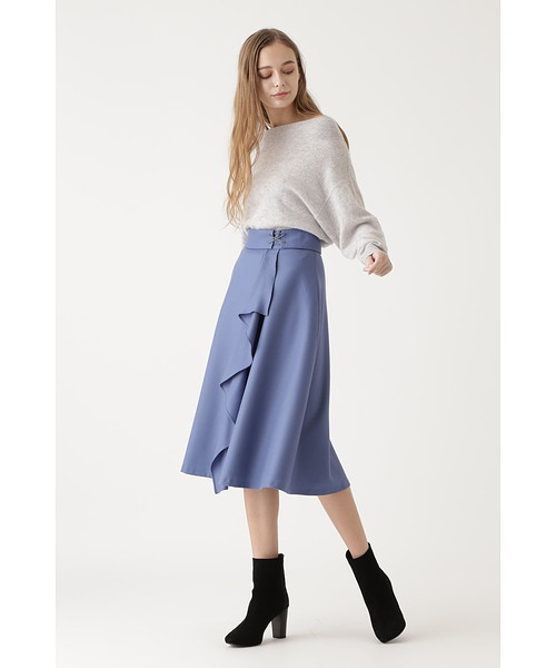 JILL STUART（ジルスチュアート）の「◆メルカシミヤオフショルニット（ニット/セーター・レディース・グレー/パープル/ブルー・FREE）」の8枚目の写真