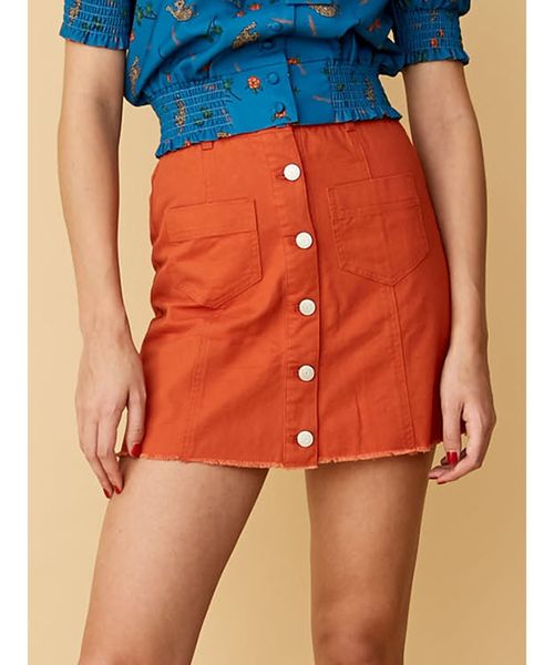 jouetie（ジュエティ）の「フロントボタンスカパン（その他パンツ・レディース・オレンジ/インディゴブルー/その他2/ブラック・MEDIUM）」の3枚目の写真