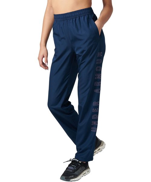 UNDER ARMOUR(アンダーアーマー)の「レディーストレーニングロングパンツ / ウーブンパンツ ワードマーク(その他パンツ・レディース・ブラック/グレー×ピンク/ネイビー/グレー系その他4/ブルー系その他4・SM/XL/LG/MD)」の4枚目の写真