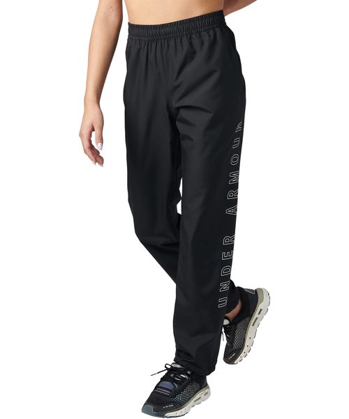 UNDER ARMOUR(アンダーアーマー)の「レディーストレーニングロングパンツ / ウーブンパンツ ワードマーク(その他パンツ・レディース・ブラック/グレー×ピンク/ネイビー/グレー系その他4/ブルー系その他4・SM/XL/LG/MD)」の2枚目の写真