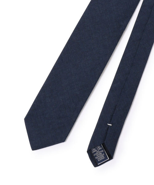 SHIPS（シップス）の「BREUER: コットン リネン メランジ ソリッド ネクタイ（ネクタイ・メンズ・ネイビー/ブルー/ブルー系その他・ONE SIZE）」の6枚目の写真
