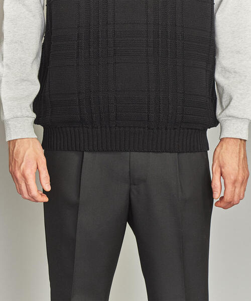 BEAUTY&YOUTH UNITED ARROWS（ビューティーアンドユースユナイテッドアローズ）の「BY リンクス チェック コットン ベスト（ベスト・メンズ・ベージュ/ブラック・MEDIUM/SMALL/LARGE）」の9枚目の写真