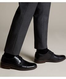 Clarks（クラークス）の「Becken Cap   ベッケンキャップ(ブラックレザー)（ドレスシューズ）」