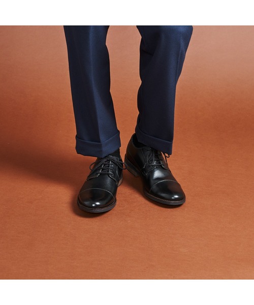 Clarks（クラークス）の「Becken Cap / ベッケンキャップ（ブラックレザー）（ドレスシューズ・メンズ・ブラック・6/6.5/7/7.5/8/8.5/9/9.5/10/10.5/11）」の11枚目の写真
